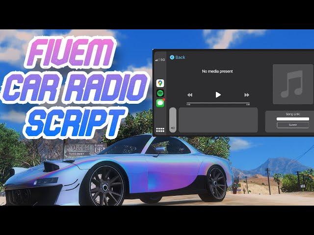 FiveM - FREE Car Radio Script (Carplay UI) | Install & Showcase | FiveM Tutorial 2023