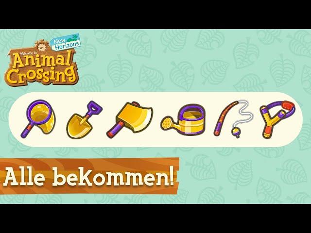 SO BEKOMMT ihr die GOLDWERKZEUGE  in Animal Crossing New Horizons 