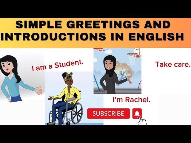 Simple Greetings and Introductions in English|| English Learning||English Listening and Speaking