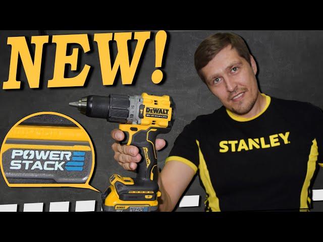 НОВИНКА от DeWALT - DCD 805  Мощный, бесщеточный шуруповерт и Аккум. НОВОГО Поколения! Power Stack