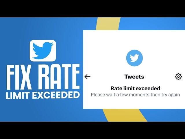 How To Fix Rate Limit Exceeded On Twitter! (100% WORKING)