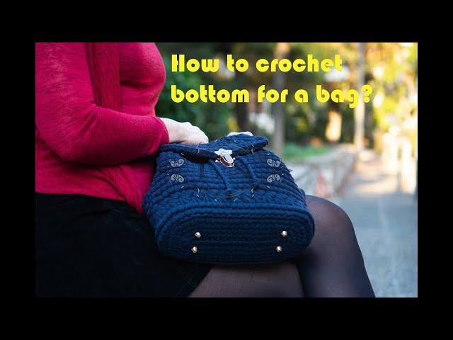 How to crochet bottom for a bag?