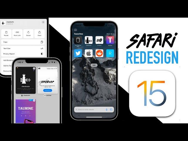 NEW iOS 15 Safari Redesign & features On iPhone