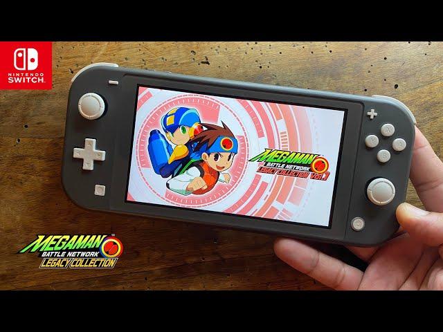 Mega Man Battle Network Legacy Collection Vol. 1 Nintendo Switch Lite Gameplay