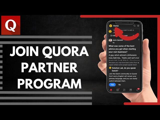 How To Join Quora Partner Program