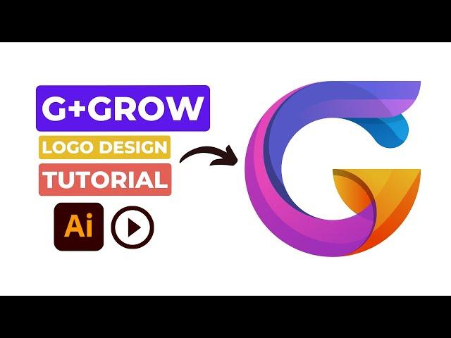 How to design G + Arrow Letter logo in a few minutes