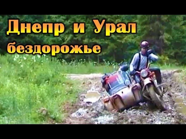 Мотоциклы Днепр и Урал на бездорожье. Просто класс!