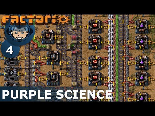PURPLE SCIENCE - Factorio: Ep. #4 - Guide & Let's Play