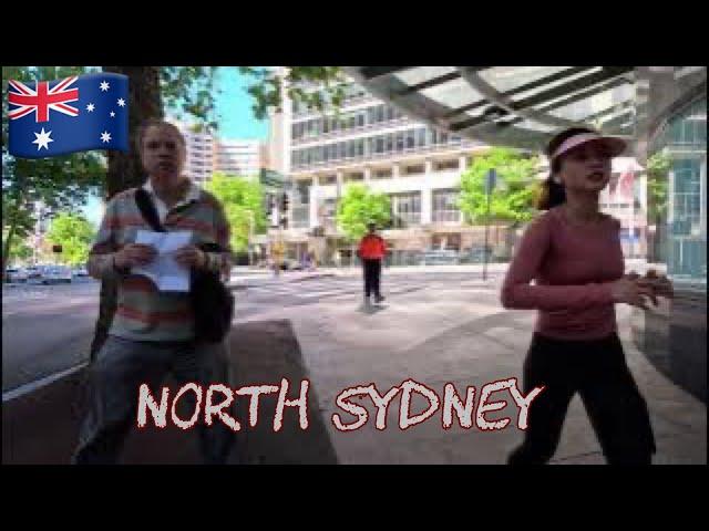 Sydney Australia [4K Walk ]North Sydney is just over the Sydney Harbour Bridge and is a great place