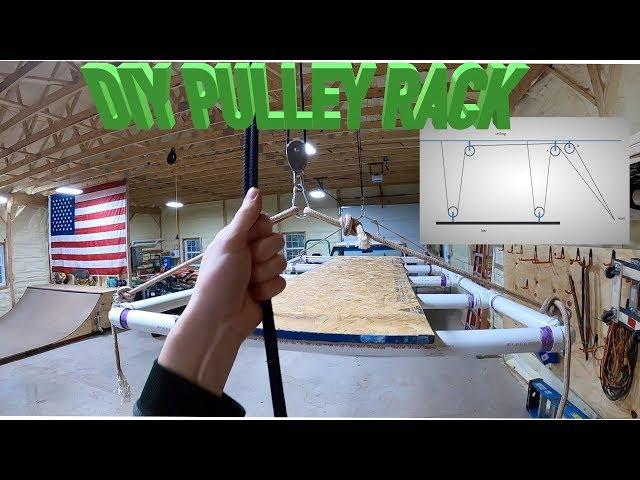 HOW TO BUILD A SIMPLE GARAGE PULLEY RACK