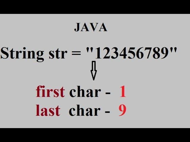 How to get First and Last character of string in JAVA