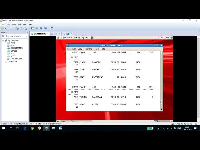 Oracle database administration -  FLASHBACK AND RECYCLEBIN