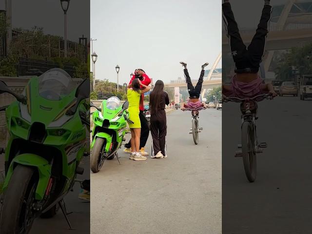 Wait for Cycle Stunt  #zx10r #cycle #shorts