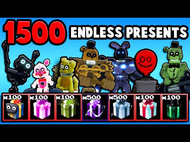 I Opened 1500 ENDLESS PRESENTS In Five Nights TD...