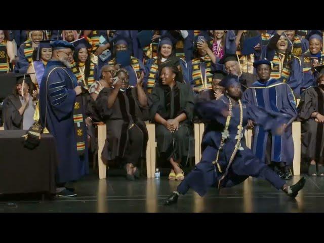 Jesse Lxttle Boy Blue at the UC Davis 2023 Black Grad Celebration