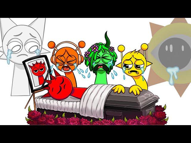 R.I.P RADDY! SAD SPRUNKI STORY | Raddy Dies | FNF Goodbye World | Sad Sprunki Animation