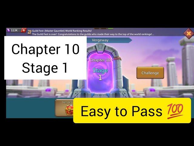 Vergeway Chapter 10 Stage 1 | Lords Mobile