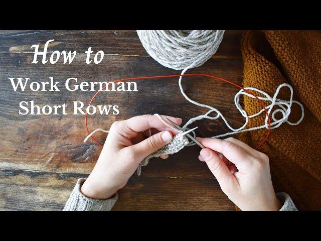 German Short Row tutorial