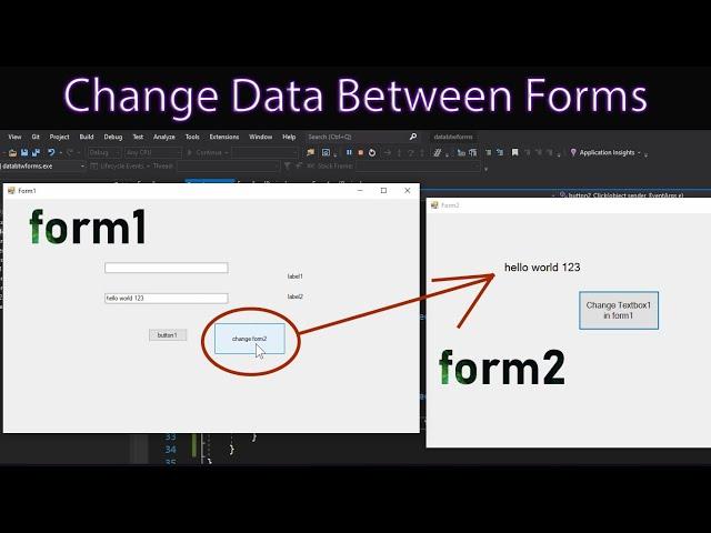 BEST Way to SEND DATA between Multiple Forms | C# Windows Form