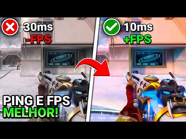 COMO MELHORAR O PING e FPS NO VALORANT 2022 usando o NOPING!