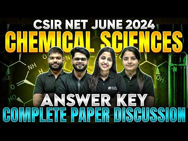 CSIR NET Response Sheet 2024 | CSIR NET Chemistry Analysis & Detailed Solution | PW