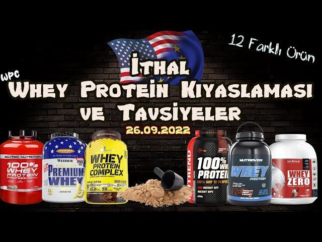 Ülkedeki İthal Whey Proteinleri Kıyasladım ( 26.09.2022 ) #nutrever #nutrend #ericfavre #weider