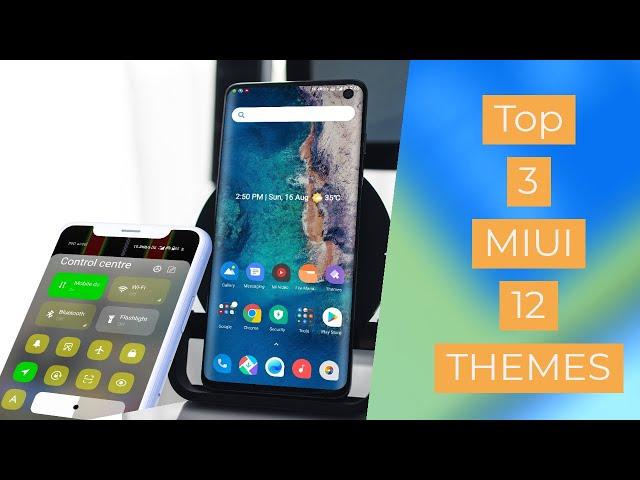 Top 3 MIUI 12 control centre supported theme on theme store| MIUI 12 theme 2020 boot animaton