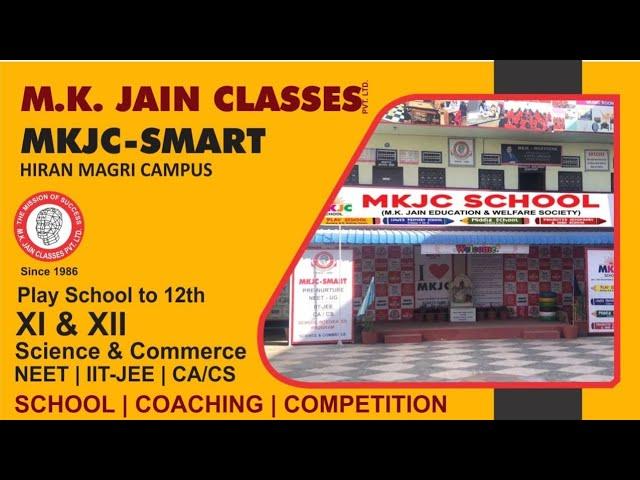 Admission Open at M.K.Jain Classes, Udaipur Guiding Students from Play Group to 12th