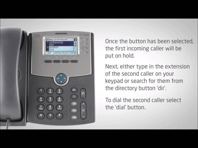 Cisco IP Phone SPA504G - Transferring a Call - Video Training