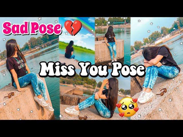 Sad Pose / Miss you pose / Lonley Poses behind River / Alone Pose #sadpose #hidefaceposes