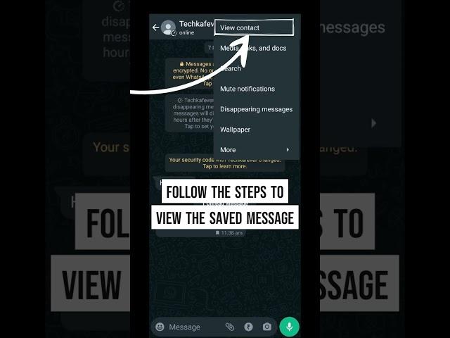 Save 'Disappearing Messages' On WhatsApp