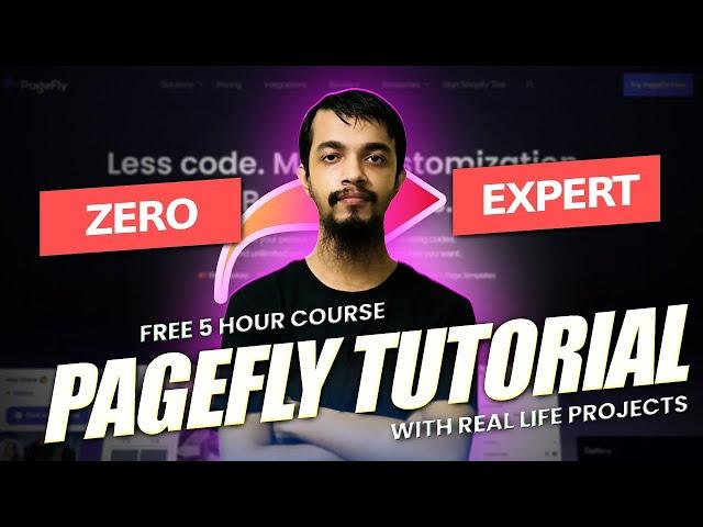 How To Use PageFly On Shopify 2024  Pagefly Shopify Tutorial For Beginners 2024