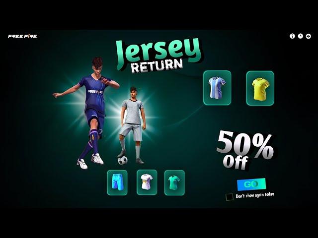 All Jersey Return Date  || Free Fire Jersey Royale || Upcoming Events in Ff || Ff New Events