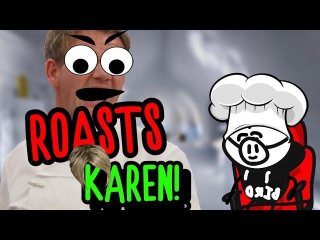 Gordon Ramsay ROASTS KAREN calling her a GIRAFFE! (Hell's Kitchen Best Moments)