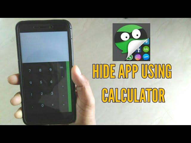 how to hide app using calculator