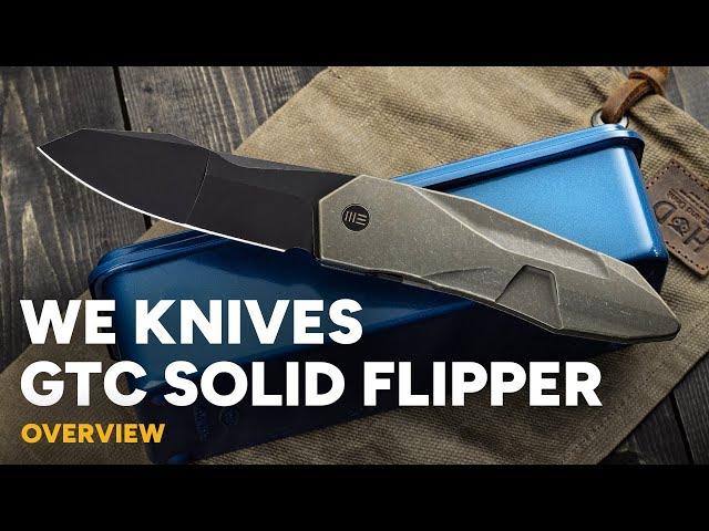 WE Knives Solid - GTC Integral Titanium 20CV Blade Overview
