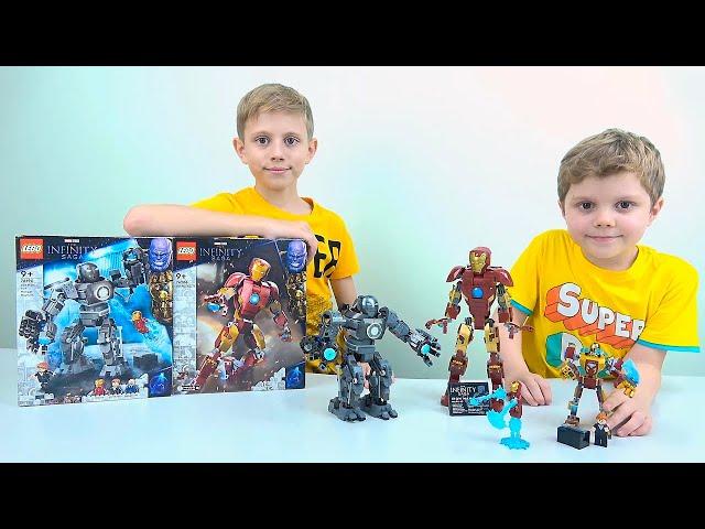 Железный человек ЛЕГО 76206 против Железного торговца Lego 76190. LEGO Super Heroes Marvel Avengers