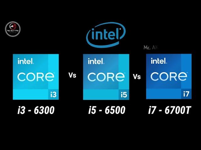 i3-6300 vs i5-6500 vs i7-6700T 6th Gen Desktop Processor l intel core 6th Gen Spec Comparison