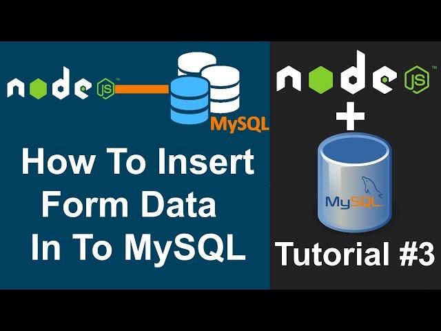 Node JS MySQL Tutorials #3 | How To Insert Form Data In To MySQL In Node JS In Hindi In 2022