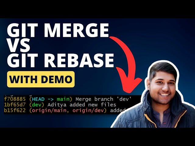 Git Merge VS Rebase In REAL TIME | DevOps Shack