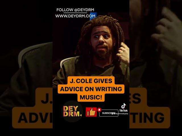 J. Cole Gives Song Writing Advice!