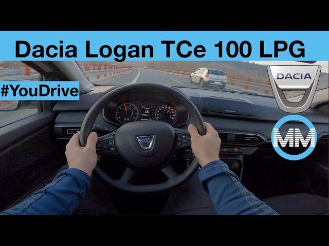 Dacia Logan TCe 100 LPG POV Test Drive + Acceleration 0-180 km/h