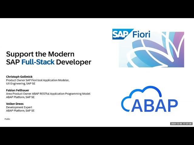 Closing Keynote: The Modern SAP Full-Stack Developer