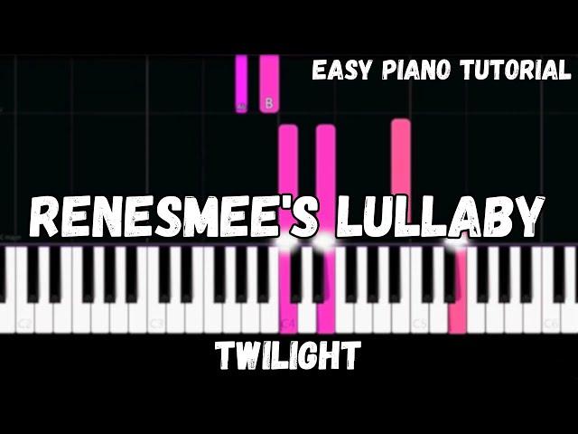 Twilight - Renesmee's Lullaby (Easy Piano Tutorial)