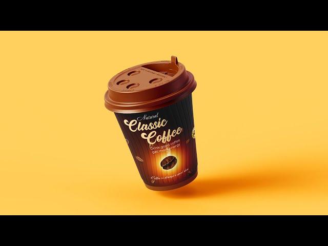 How to Coffee Cup Label Design In Photoshop Cc | Product Label Design | Packaging Design