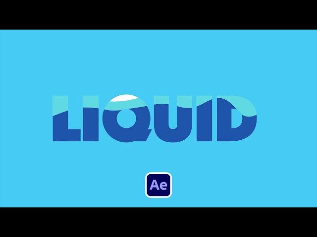 How to Create a Liquid Title in After Effects | Tutorial