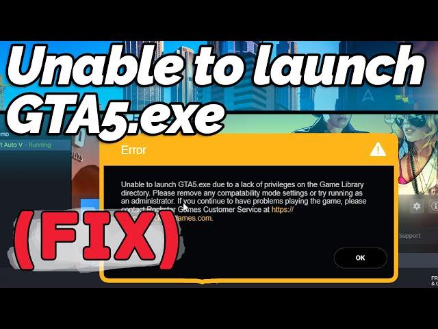 [FIX] Unable to Launch GTA5.exe Error