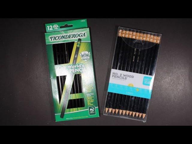 Ticonderoga Black vs Pen Gear Black Pencil Review