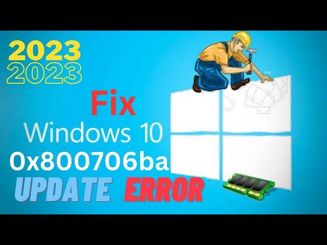 Fix Windows 10 update Error 0x800706ba 2023 | #error #update #windows #paktipsandtricks