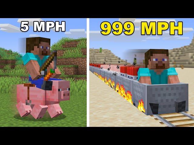 I Tested Minecraft's Best Traveling Method